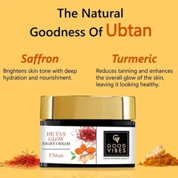 good vibe Night Glow De Tan Cream 50g Scrub image 2