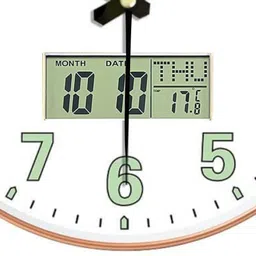 prefact Analog-Digital 30 cm X 30 cm Wall Clock image 2