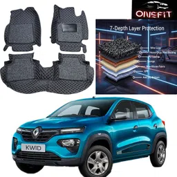 onefit enterprises Leatherite 7D Mat For Renault Kwid, Kwid EV image 5