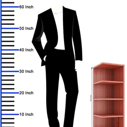 captiver Free Standing and Wall Mounted Shelves Engineered Wood Open Book Shelf image 2