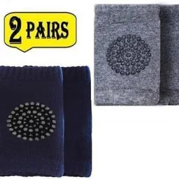 Free size - Pack of 2 Baby Knee PadsSHISHI Multicolors Baby Knee Pads-image-92