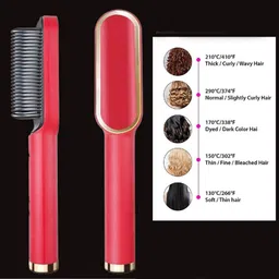 Shansha 2in1 hair straightener with styler comb for use long hair and styler comb Hair Straightener Brush image 2