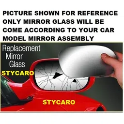 STYCARO -Side View Mirror Glass for Hynudai Verna 2006-2009 Model Type 1 -(Non-Heated) (RIGHT DRIVER SIDE) image 2