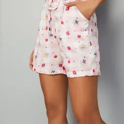 max Printed Women Pink Casual Shorts-picture-25