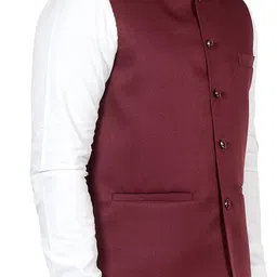 heevis Solid Men Waistcoat image 4
