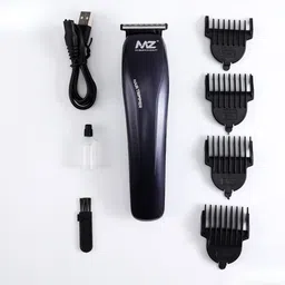 MZ M86 (PROFESSIONAL HAIR TRIMMER) T-Precision Blade 3W & 500mAh Battery Trimmer 120 minRuntime 4 Length Settings image 3