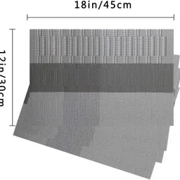 hiinfoitic Rectangular Pack of 12 Table Placemat image 3