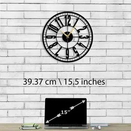 hometrix Analog 16 cm X 40 cm Wall Clock image 2