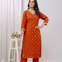 veshviti Women Embroidered Cotton Rayon Anarkali Kurta-picture-13