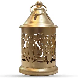 tuesday morning Hanging Lantern For Decoration Gold Table Lantern, Iron Table Lantern Gold Iron Hanging Lantern image 2