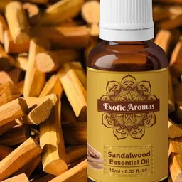 exotic aromas Sandalwood Essential Oil (Chandan Oil) For Bright,Flawless Skin & Diffusers image 2