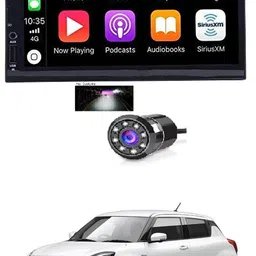 rkpsp 7 INCH Full Double Din Car Screen Stereo Media Player Audio Video Touch Screen Stereo Full HD with MP3/MP4/MP5/USB/FM Player/WiFi/Bluetooth & Mirror Link with Back Rear Camera For Swift New Car Stereo-picture-24