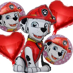 Printed Red Paw Patrol Helium Quality Party Foil Balloon Marshall Dog Puppy cartoon Balloon Bouquet-image-36