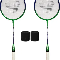 cosco CB-80 Junior (Kids) Badminton Racket With Wrist Band Green Strung Badminton Racquet-picture-20