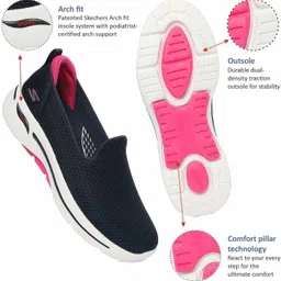 skechers Go Walk Arch Fit - Hazel Walking Slip On Sneakers For Women image 5