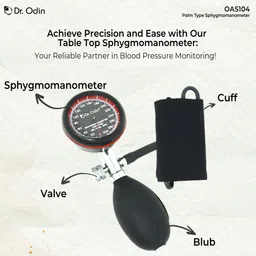 Dr. Odin OAS104 Aneroid Sphygmomanometer Palm Type Precision with Durable Cuff, Portable Design for Professional and Home Use Bp Monitor image 2