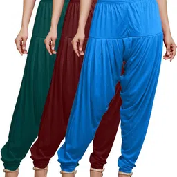 zyna Viscose Rayon Solid Patiala image 1
