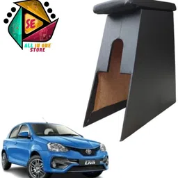 sakshionline Store S1 Type3 Wooden Armrest Black Color For All Car Models of Liva Car Armrest-picture-15