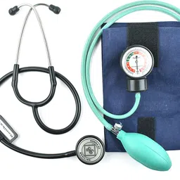 Dishan Analog Dial Type Sphygmomanometer Systolic and Diastolic Pressure Reading with Dx Stethoscope, Bp Monitor-picture-12