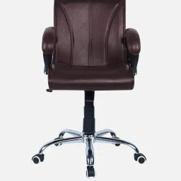 furniturstation Liieancoinn Mid Back Executive Chair In Brown Colour image 4