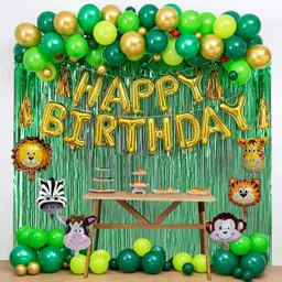 dinipropz Jungle Theme Party Decoration - For Boys Animal Theme Birthday Party Decoration,-picture-14