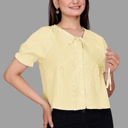 Women Regular Fit Solid Button Down Collar Casual Shirt-image-19