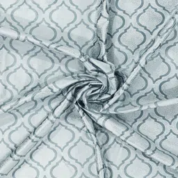 Aura Grey Set of 2 Long Door Curtain image 4