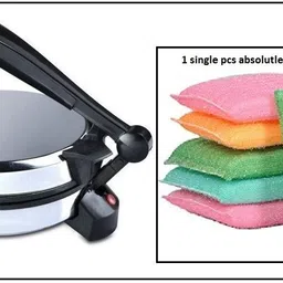 otc 1 Pcs Foam Scrub Free With Non Stick Roti and Khakra Maker-picture-14