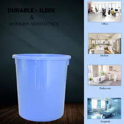 homestic Plastic Open Dustbin, Garbage Bin For Home 5Ltr.- Pack of 2 , Plastic Dustbin image 5
