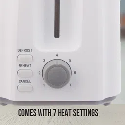 havells CRISP PLUS 2 SLICE WHITE_ 750 W Pop Up Toaster image 3