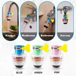 flaner Activated Carbon Faucet Water Filters Universal Interface -3 PCS Tap Mount Water Filter image 5