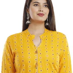 well style Printed Viscose Rayon Stitched Anarkali Gown image 4