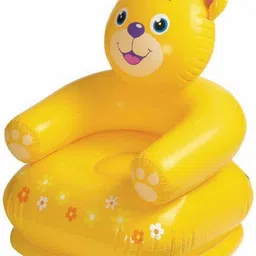 littlewish Happy Animal Shape PVC Inflatable Sofa Chair with Hand Air Pump (Chair & Pump) image 4