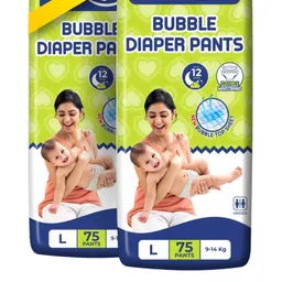 litewave Smiley's L Size Bubble Baby Diaper Pants| 9-14 kg - L-picture-11