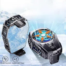 ElectroEra Enterprise NEW_Gear Shift Mobile Radiator Cooling 1 Fan Cooling Pad Gaming Accessory Kit 1 Fan Ergonomic Cooling Pad image 4