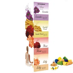 devdarshan Aura Dry Dhoop Cones (Lavender, Sandalwood, Rose, Lily) Lavender, Sandal, Rose, Lily Dhoop-picture-27