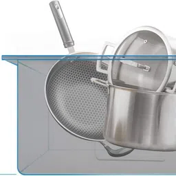 demac 45x20x10 Kitchen Sink Double Bowl 45 Inch SS304 16-Gauge Stainless Steel Sink DM4520M | HANDMADE | KITCHEN SINK | DOUBLE BOWL Vessel Sink image 4