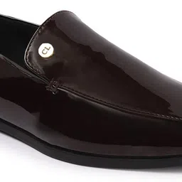 carlton london Women's Patent Matrial Comfortable Slip-On Loafers For Women image 2