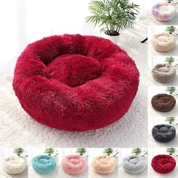 zexsazone The round donut pet bed is perfect for indoor Dog's, puppies Cats S Pet Bed S Pet Bed image 5