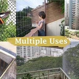 amur Anti Bird Net/Garden Net 10 Ft. x 10 Ft. ( 100 SQFt) HDPE Nylon Net For Balcony Hiking Net image 4