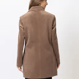 gee 5 ACRYLIC Solid Coat For Women image 2