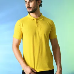 PRINTCULTR Men Polo Collar T-shirt image 3