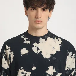 THE BEAR HOUSE Men's Abstract Tie-Dye Crew Neck T-shirt image 3