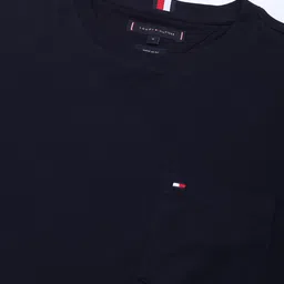 Tommy Hilfiger Men Solid Round Neck Pockets T-shirt image 2