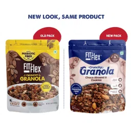 Fit And Flex Baked Granola Breakfast Cereal - Choco Almond & Cookies - 450g image 5