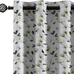 linenwalas 213 cm (7 ft) Door Polyester Blackout Curtain (Pack Of 2) image 2