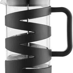 igrid French Press Coffee Maker 800ml with 4 Level Filtration System, Heat Resistant Borosilicate Glass (Black, 800ml)-IGFP08 6 Cups Coffee Maker-picture-23