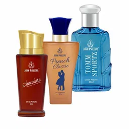 JOHN PHILLIPS Set Of 3 French EDP 60 ml Each - Chocolate - French Classic - Tomm Sportz-image-34