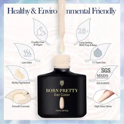 BORN PRETTY Black Spar Series Glossy / Matte UV LED Gel Nail Polish 10 ml - Shade 05 image 4