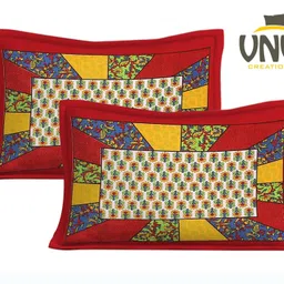 vnv creation 144 TC Cotton Double Jaipuri Prints Flat Bedsheet image 3